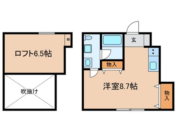 アクセスコートⅧの物件間取画像